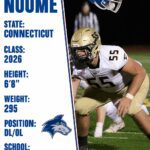 Football player profile for Noah Nuome from Connecticut, class of 2026.