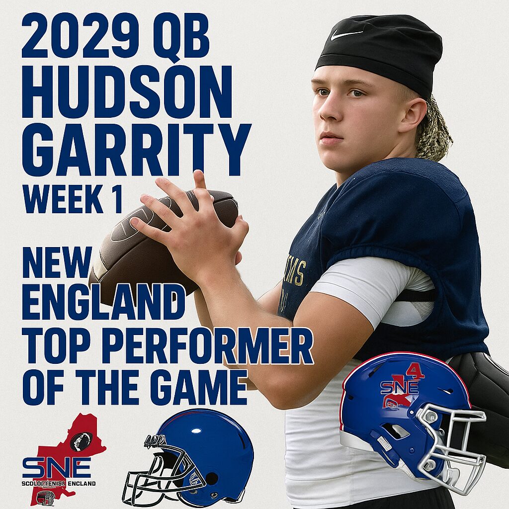 Hudson Garrity named top performer in Week 1 for New England.