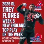 Trey Flores named Week 5 New England Top Play of the Week.