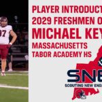 Michael Key, a 2029 freshman from Massachusetts, joins Tabor Academy football.