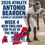 Antonio Bearden named New England Top Play of the Week for Week 4 in 2026.