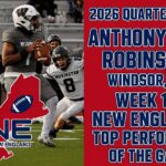 Anthony Robbins named 2026 quarterback for New England.