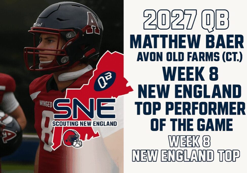 Matthew E. named top performer of the game in Week 4 New England SNE.