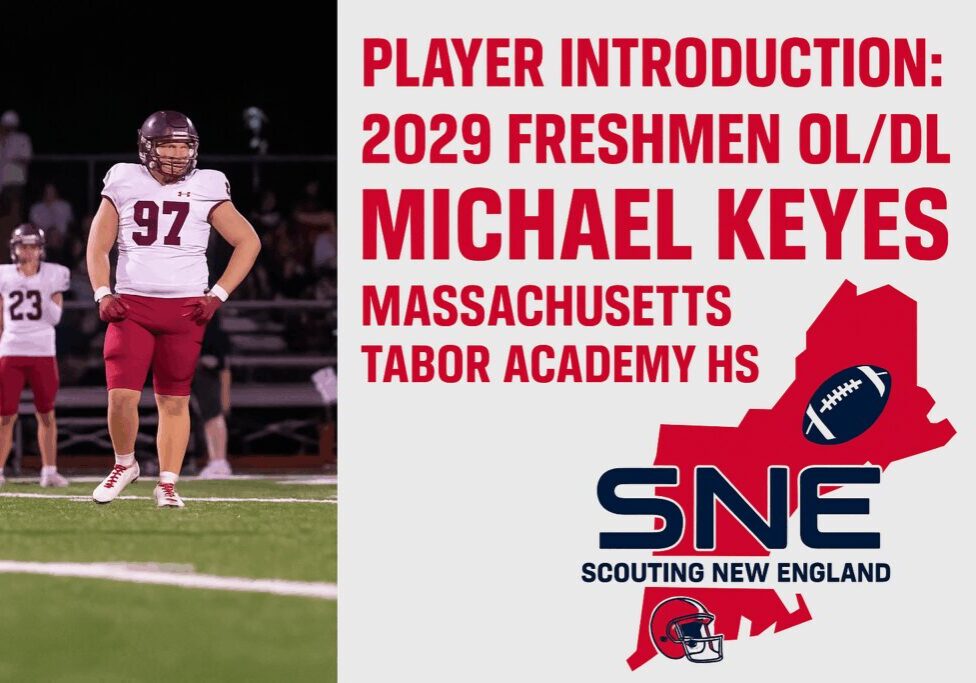 Michael Key, a 2029 freshman from Massachusetts, joins Tabor Academy football.