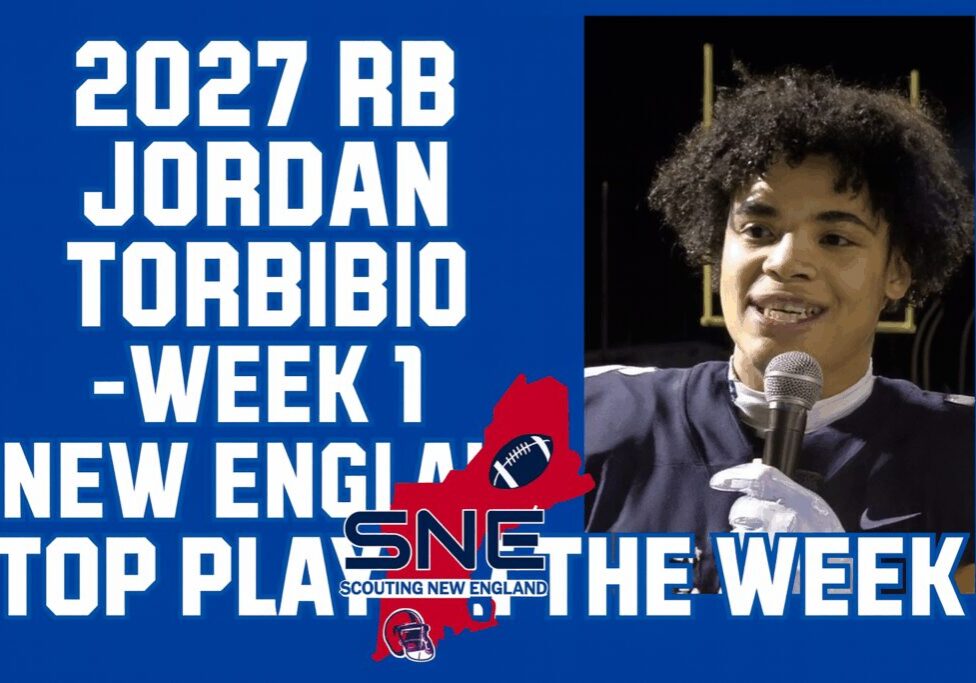 2027 RB Jordan Corbiblio announces New England top play in Week 1.