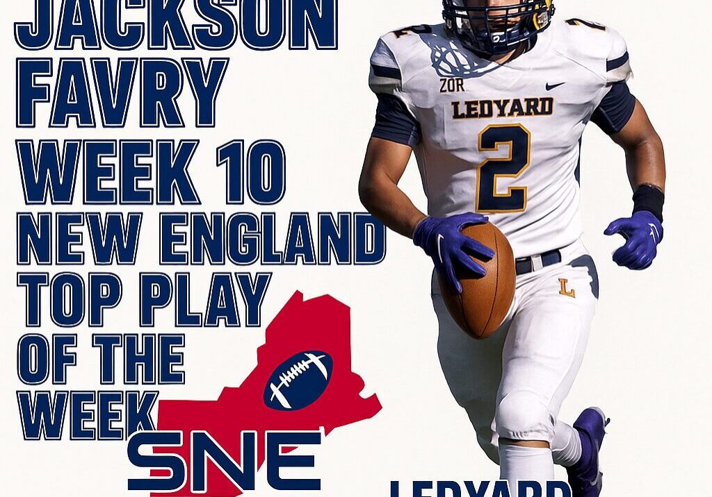 RB Jackson Favry's Week 9 game against New England in 2027.