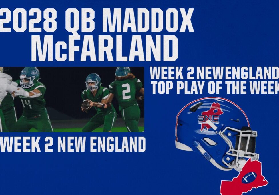 QB Maddox McFarland named top playmaker in Week 2 against New England.