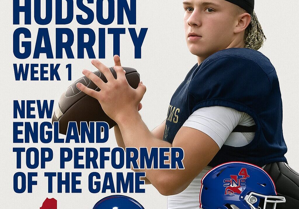 Hudson Garrity named top performer in Week 1 for New England.